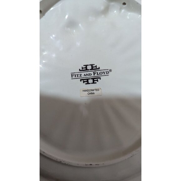 Fitz & Floyd Venezia ceramic Canape Plate With Fruit Motif - Picture 8 of 8